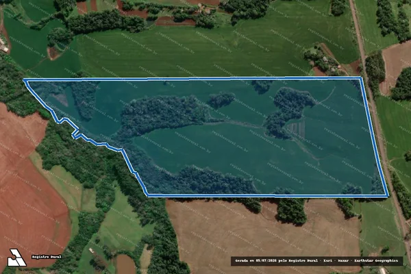 Imagem de satélite de Agrícola Seifert - Lote Rural n° 75, da 21ª Secção Santa Rosa em Horizontina - RS