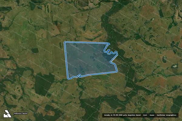 Imagem de satélite de Fazenda Santa Tereza - Parte 1 em Bonito - MS