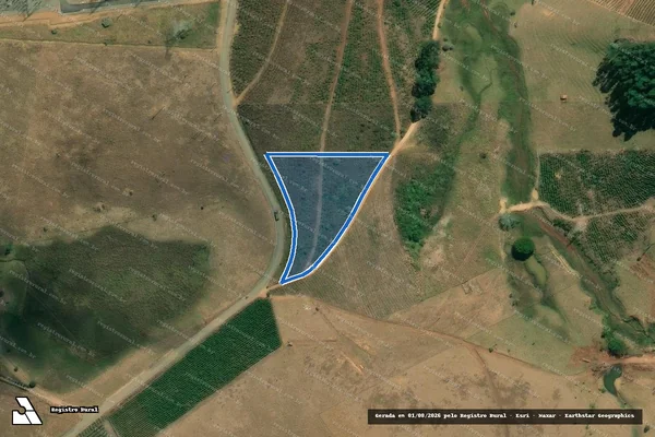 Imagem de satélite de FAZENDA REVOLTA - Gleba 01 em Matipó - MG