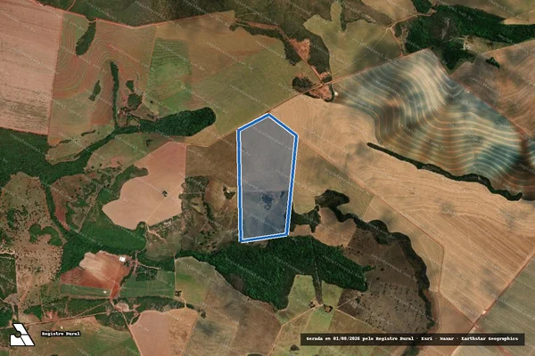 Imagem de satélite de Lote 60 ? Projeto de Assentamento Santo Antônio - Lote 60 ? Projeto de Assentamento Santo Antônio em Guiratinga - MT