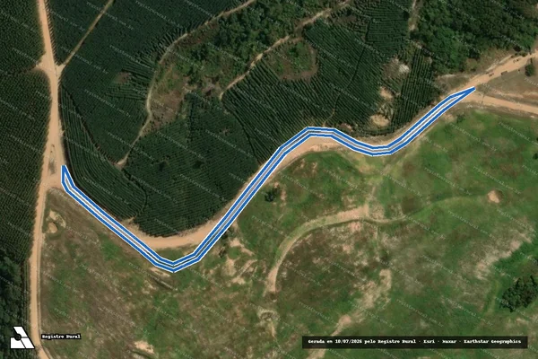 Imagem de satélite de AREA DESTINADA A PREFEITURA MUNICIPAL DE PILAR DO SUL  - Parte 1 em Pilar do Sul - SP