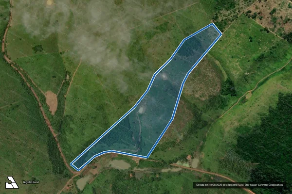 Imagem de satélite de FAZ. SILVA – LOTE 110 – ASSOCIACAO DOS PEQUENOS PRODUTORES RURAIS DO VALE DO ACIDENTE  – P.A. CIGRA (VALE DO ACIDENTE) / LOTE 110