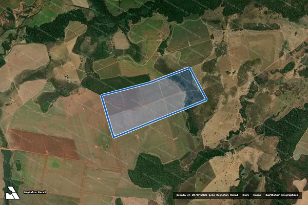 Imagem de satélite de FAZENDA CAIÇARA - Gleba 03 em Vila Propício - GO