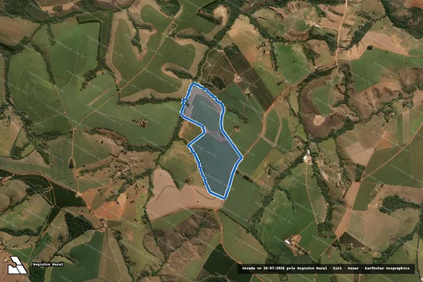Imagem de satélite de Fazenda São Sebastião - Gleba 01 em Medeiros - MG