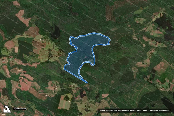 Imagem de satélite de Fazenda Laranjeira 8373 A - Gleba 8373 A2 em Caçador - SC