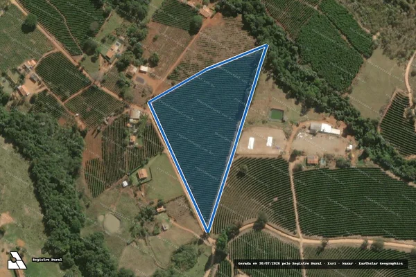 Imagem de satélite de Gordura - Parcela 1 em Alpinópolis - MG