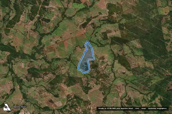 Imagem de satélite de Fazenda Nova - Gleba B - Remanescente 01 em Rondonópolis - MT