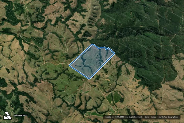 Imagem de satélite de Sitio Jaragua - Unica em Sapopema - PR