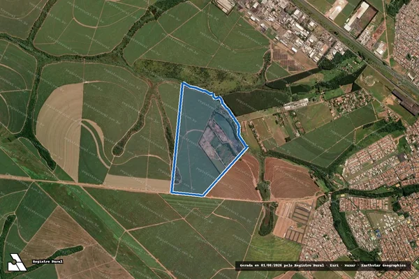 Imagem de satélite de Rancho Paraíso - Gleba ?A? em Ibaté - SP