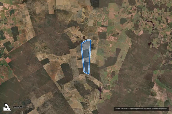 Imagem de satélite de Fazenda Santa Fé  - Parte 1 em Palmas de Monte Alto - BA