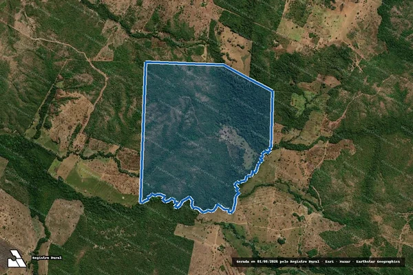 Imagem de satélite de FAZENDA SÃO MIGUEL ARCANJO -  LOTE Nº 10, LOCALIZADO NO LOTEAMENTO CACHOEIRINHA Nº 05 em Dueré - TO