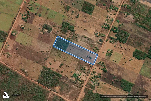 Imagem de satélite de LOTE 45, Q01 ? AGROVILA ? PA SÃO VICENTE - Gleba 45 em Flores de Goiás - GO