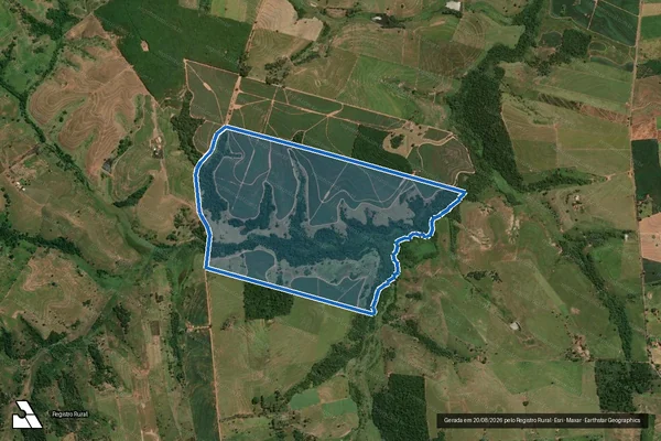 Imagem de satélite de FAZENDA SÃO MANOEL - Faz. São Manoel ? Gleba ?B? em Osvaldo Cruz - SP