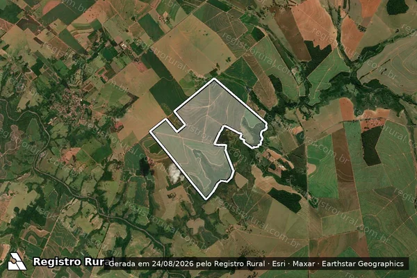 Imagem de satélite de Fazenda Palma - Desdobro B em Tupã - SP