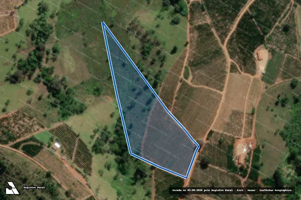 Imagem de satélite de Sítio Ribeirão Santo Antônio - Parcela 1 em Elói Mendes - MG