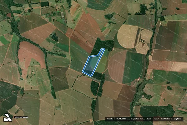 Imagem de satélite de Fazenda Santa Maria - SíTIO SANTA BáRBARA em Águas de Santa Bárbara - SP