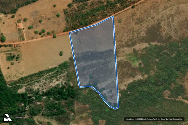 Imagem de satélite de FAZENDA BARRA DO CÓRREGO  - GLEBA "B" em Rio Pardo de Minas - MG