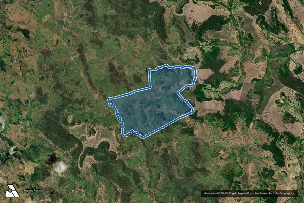 Imagem de satélite de FAZENDA MARAVILHA - Parte 5 em Pavão - MG