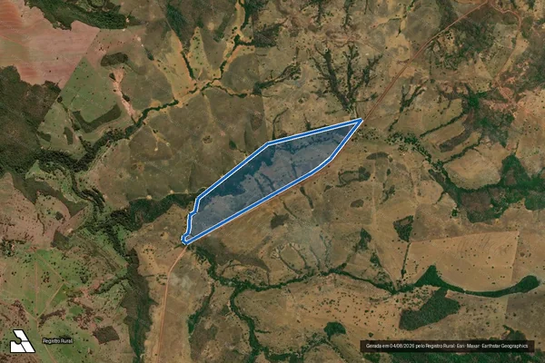 Imagem de satélite de FAZENDA FAUSTINO "LIMEIRA" - Gleba 3 em Doverlândia - GO