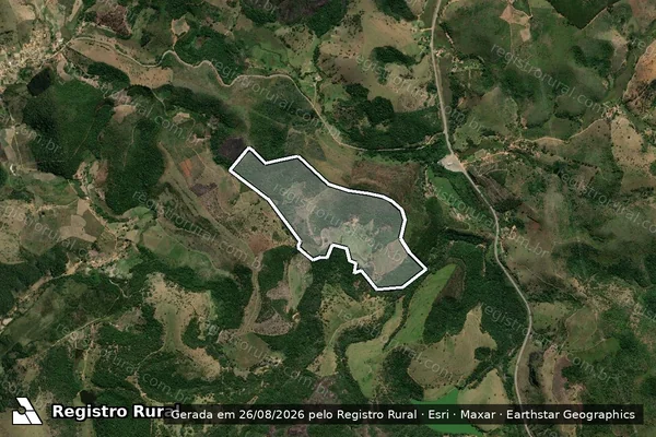 Imagem de satélite de FAZENDA SANTA CLARA - 001 em Catuji - MG