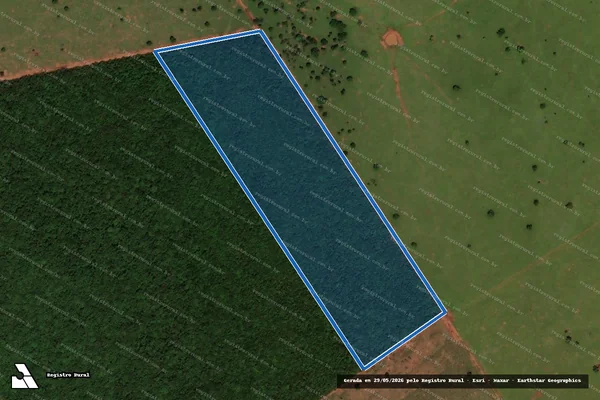Imagem de satélite de FAZENDA BELO HORIZONTE - Parte Desmembrada 2 em Anaurilândia - MS