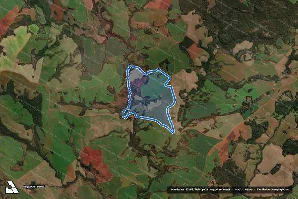 Imagem de satélite de FAZENDA MARACUJA - 001 em Guarapuava - PR
