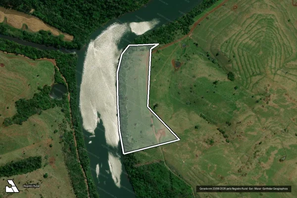 Imagem de satélite de LOTE DE TERRAS Nº 11 - Matrícula 9927 em Campina da Lagoa - PR