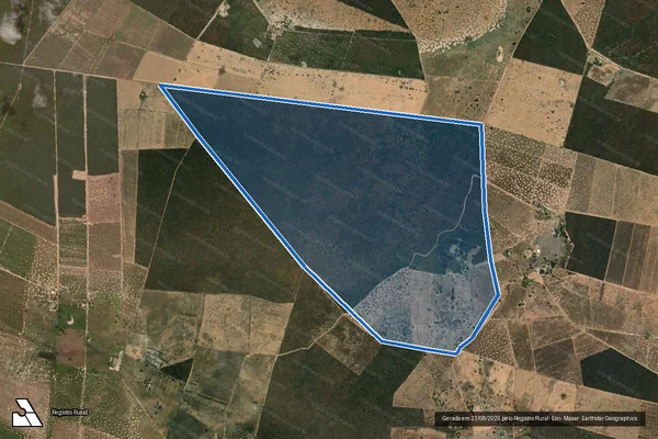 Imagem de satélite de FAZENDA ESTANCIA - Parte 1 em Santa Rita de Cássia - BA