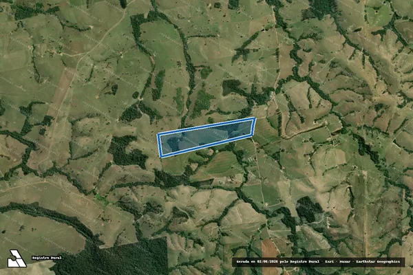 Imagem de satélite de SITIO BELA VISTA - Parte 1 em Ibaiti - PR