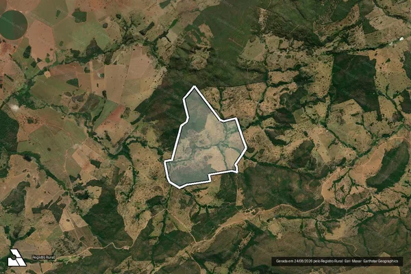 Imagem de satélite de FAZENDA TERRAS NOVAS DE BAIXO OU SAINO DENOMINADO OURO FINO / Parte 1 em Jandaia - GO