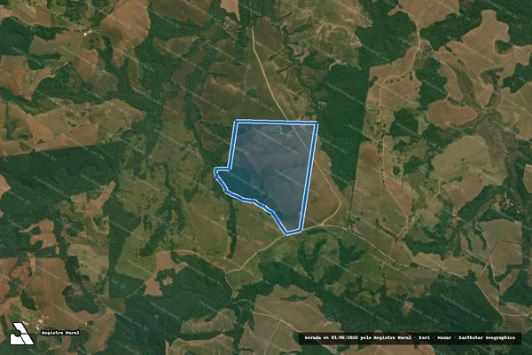 Imagem de satélite de Fazenda Campinas Belas em Reserva - PR