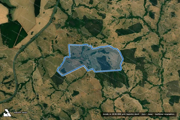 Imagem de satélite de FAZENDA CASADOS - Parte 1 em Cumari - GO
