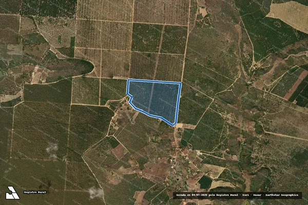 Imagem de satélite de Fazenda Biotec Reflorestamento - Parte 4 em São João do Paraíso - MG
