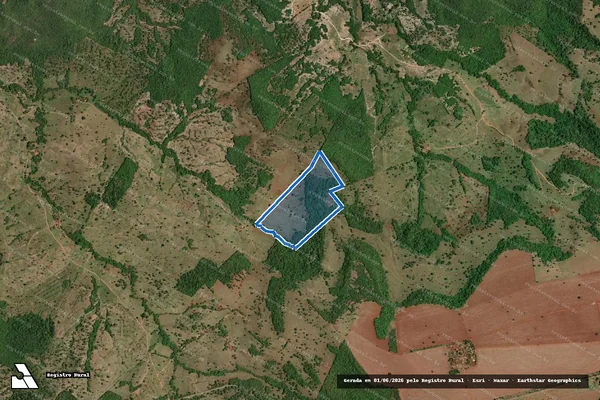 Imagem de satélite de FAZENDA PEDREIRA - Parcela 1 em Buriti Alegre - GO