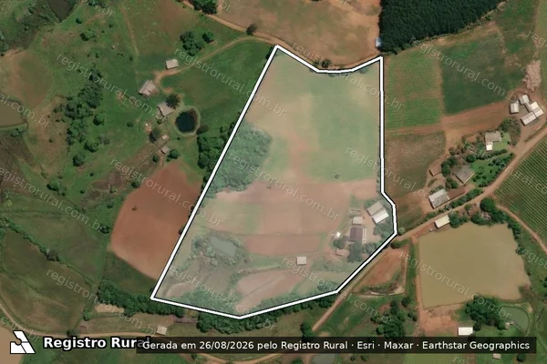Imagem de satélite de Fazenda Rath - Parcela 3 em Celso Ramos - SC