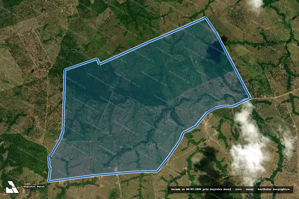 Imagem de satélite de Fazenda Rodrigues Fortaleza em Lago da Pedra - MA