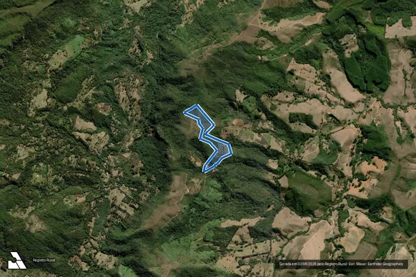 Imagem de satélite de SITIO CANGALHA DO LEÃO - Parcela 01 em Aiuruoca - MG