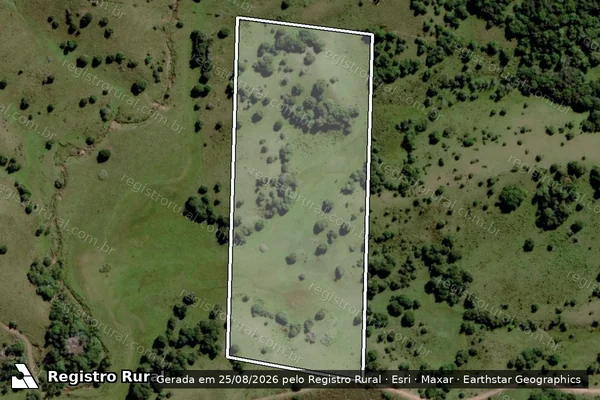 Imagem de satélite de SDN - AREA em Piratini - RS