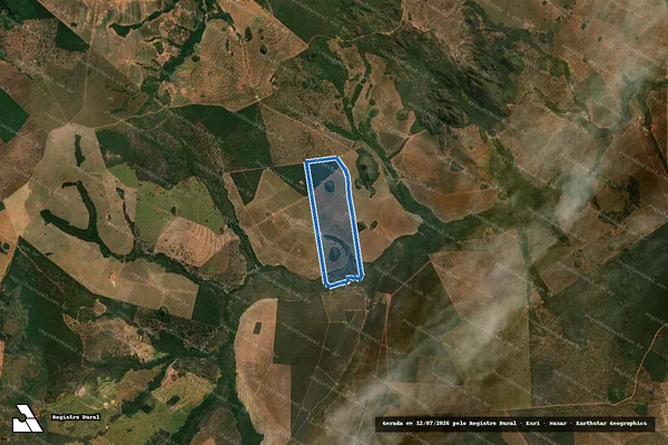 Imagem de satélite de FAZENDA SÃO DOMINGOS - PARTE 3 em Ivolândia - GO