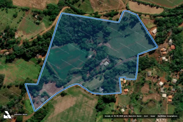Imagem de satélite de Campo da Sepultura - Matrícula 40046-1 em Candói - PR