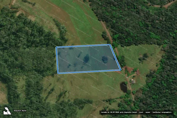 Imagem de satélite de Parte do Lote Rural N°76 -  Parte 02 do Lote Rural N°76 em São Miguel do Oeste - SC