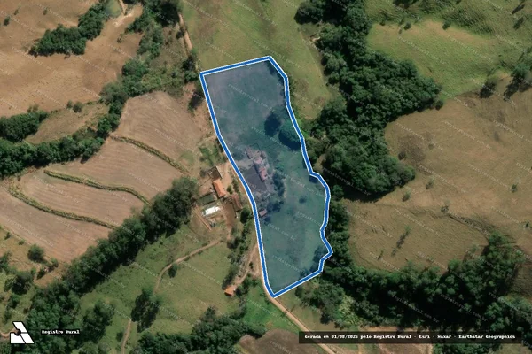 Imagem de satélite de Fazenda  Pedras - Parte 2 em Jacuí - MG