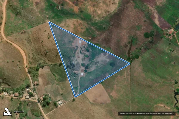 Imagem de satélite de CORREGO SANTA MARIA - Parte 1 em Sobrália - MG