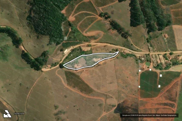 Imagem de satélite de Sitio Vista Alegre - GLEBA 2 em Ervália - MG