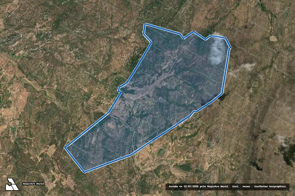 Imagem de satélite de FAZENDA SERRA DO GADO em Santana do Matos - RN