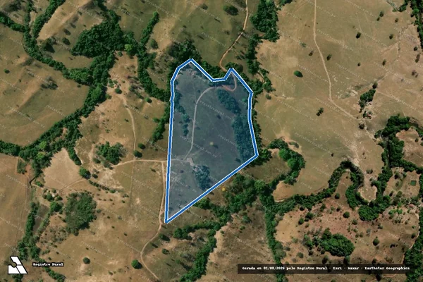 Imagem de satélite de FAZENDA ÁGUAS CLARAS - Gleba 06 07 em Itapaci - GO