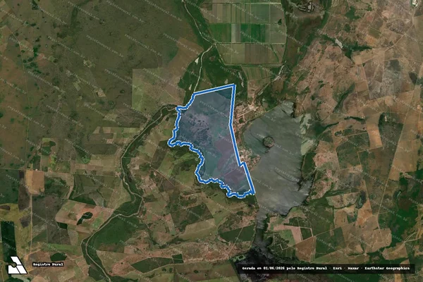 Imagem de satélite de FAZENDA LAGO DO TABOCA, LOTE N° 14 REMANESCENTE DO LOTEAMENTO TABOCA N°11 - 001 em Formoso do Araguaia - TO