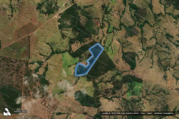 Imagem de satélite de FAZENDA TRES BARRAS - Parte 1 em Ivolândia - GO