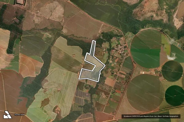 Imagem de satélite de FAZENDA SANTO ANTONIO - 001 em Brasília - DF