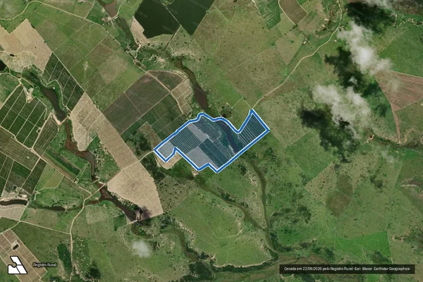 Imagem de satélite de Fazenda Campo Belo - FAZENDA RIACHO DOCE em Montanha - ES